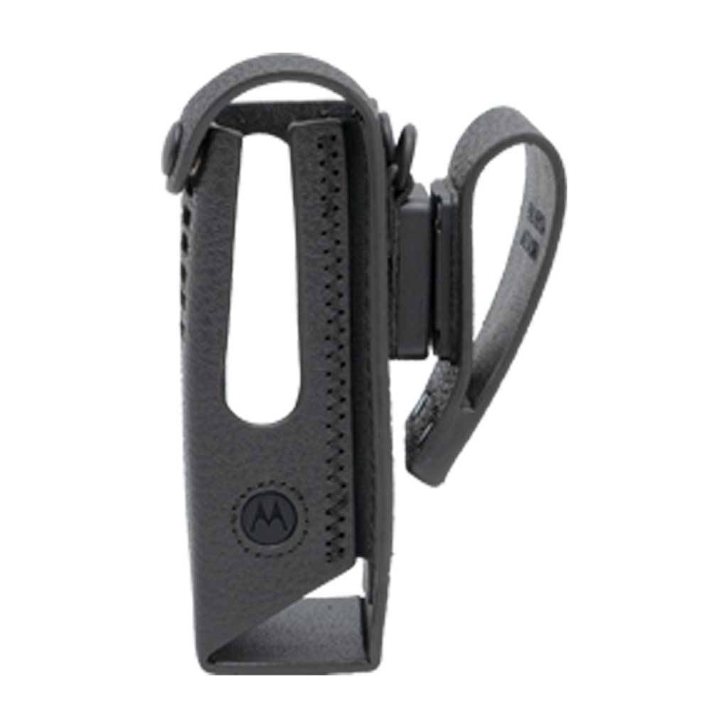 Motorola Hartledertragetasche drehbare 3 Zoll Gürtelschlaufe Modelle mit Display PMLN8299A