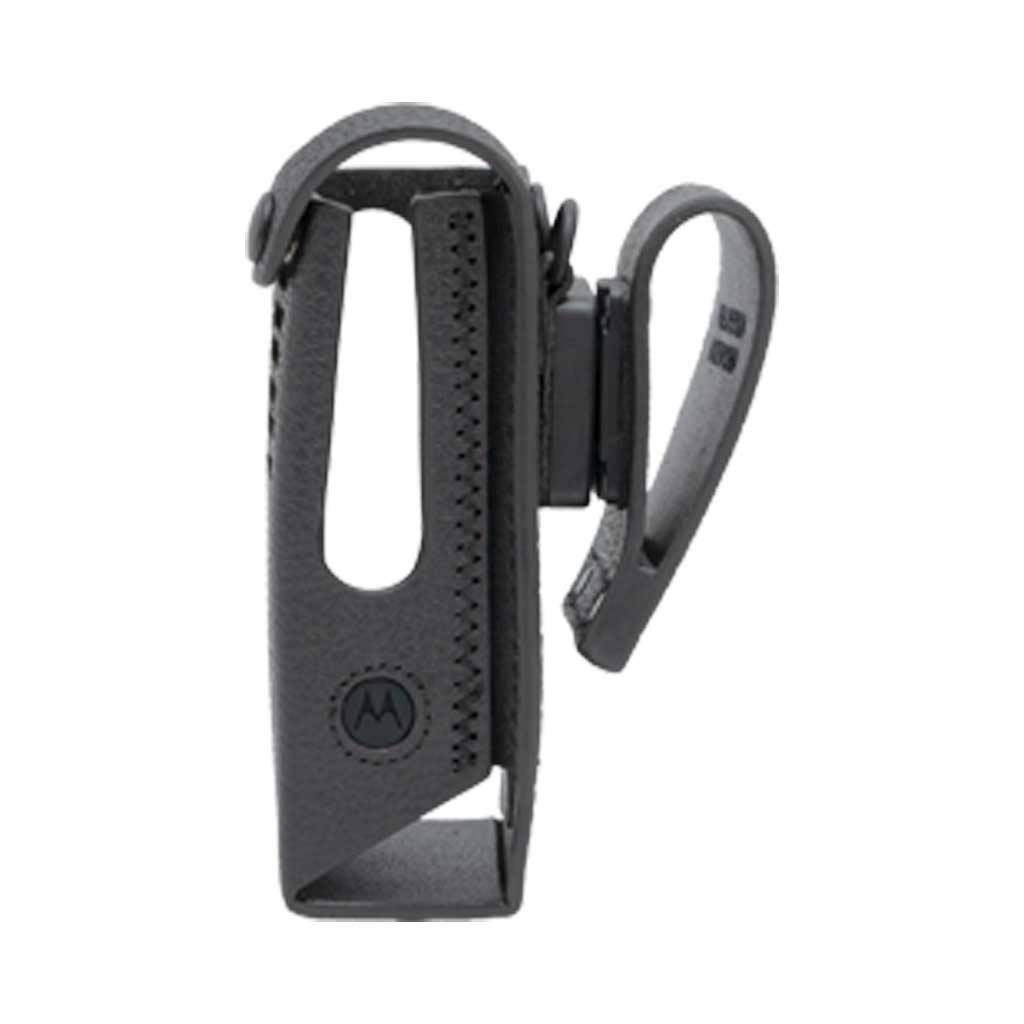 Motorola Hartledertragetasche drehbare 2,5 Zoll Gürtelschlaufe Modelle ohne Display PMLN8303A