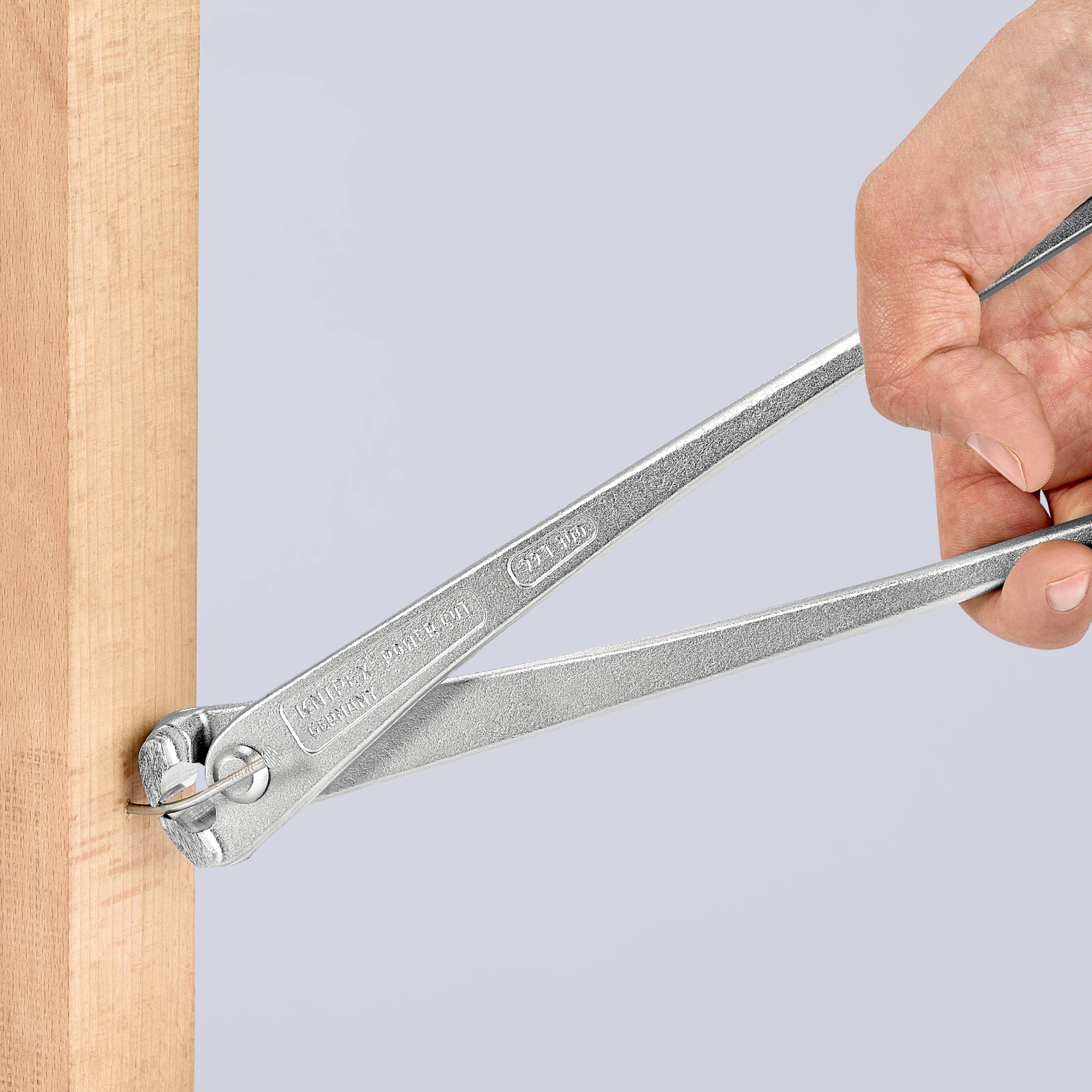 KNIPEX 99 14 300 SB Kraft-Monierzange hochübersetzt glanzverzinkt 300 mm