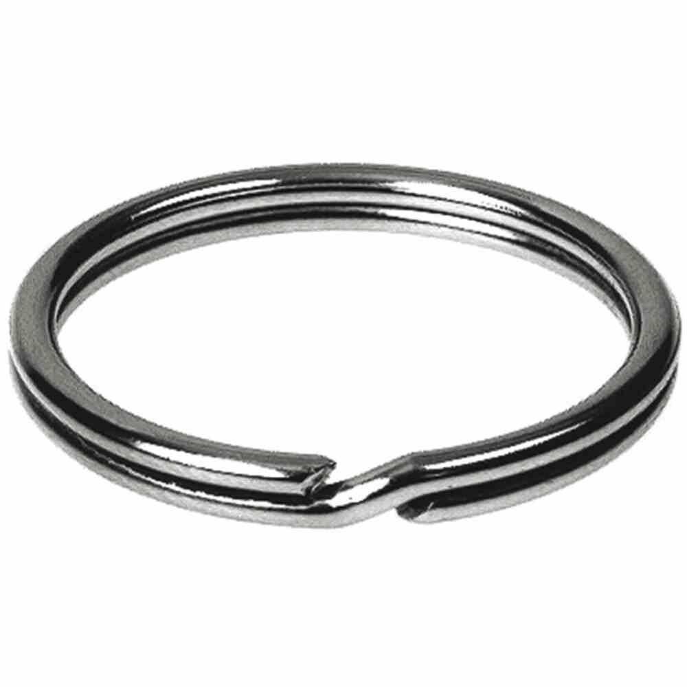 HSI SB Schlüsselringe 25 mm Stahl vernickelt, Inhalt: 4 Stück
