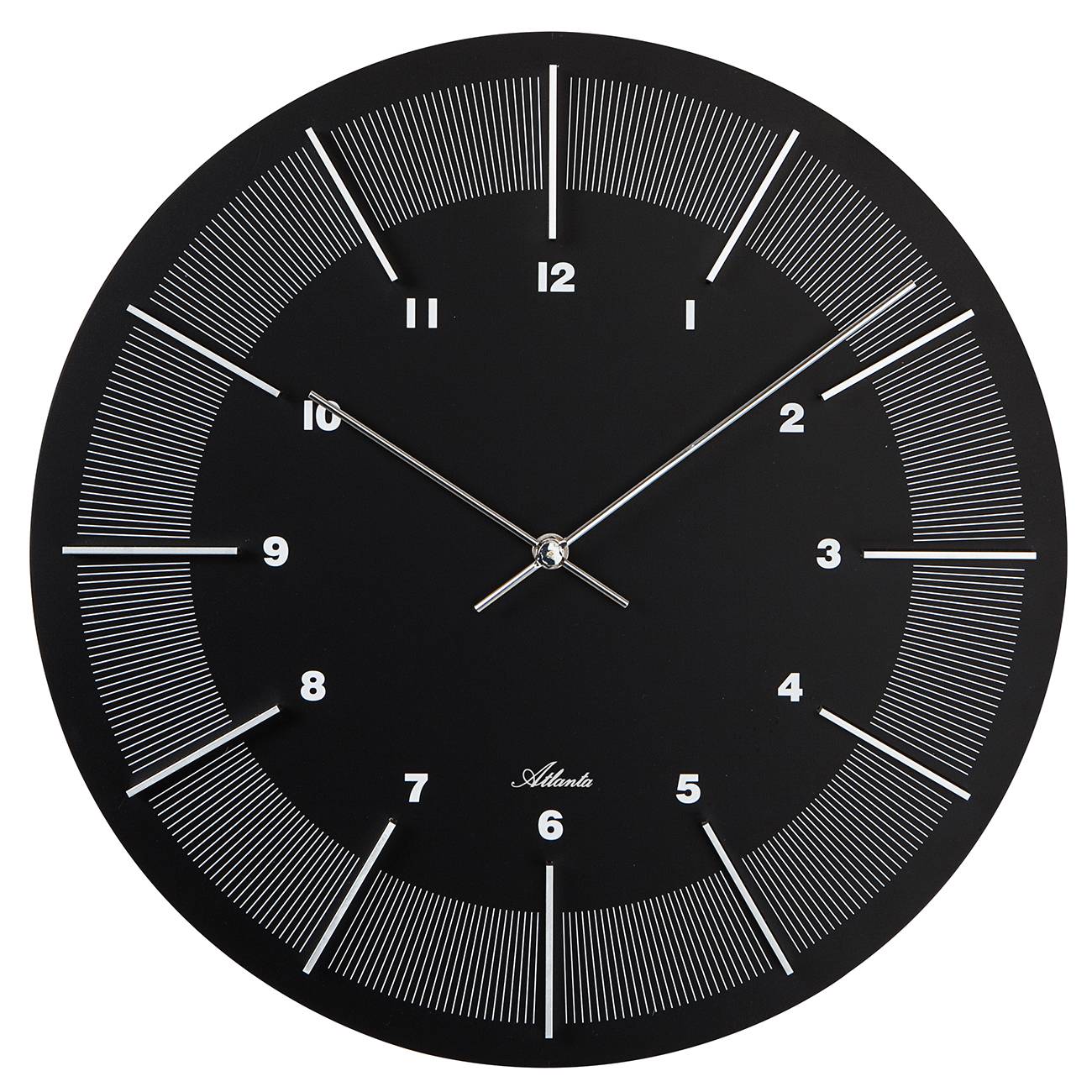 Atlanta 4471/0 Wanduhr, Weiß, MDF-Gehäuse