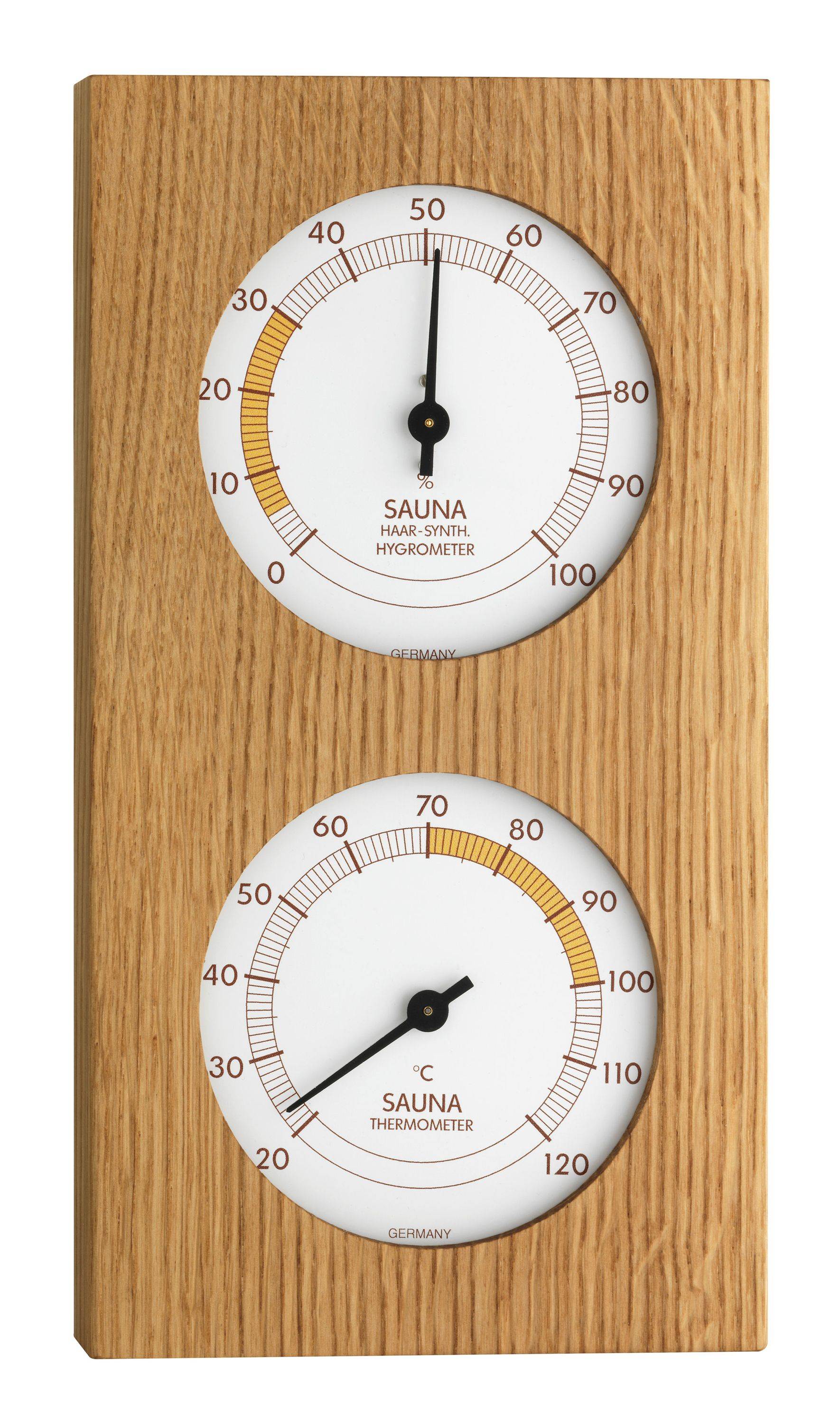 TFA Dostmann Sauna-Thermo-Hygrometer, 130x242mm