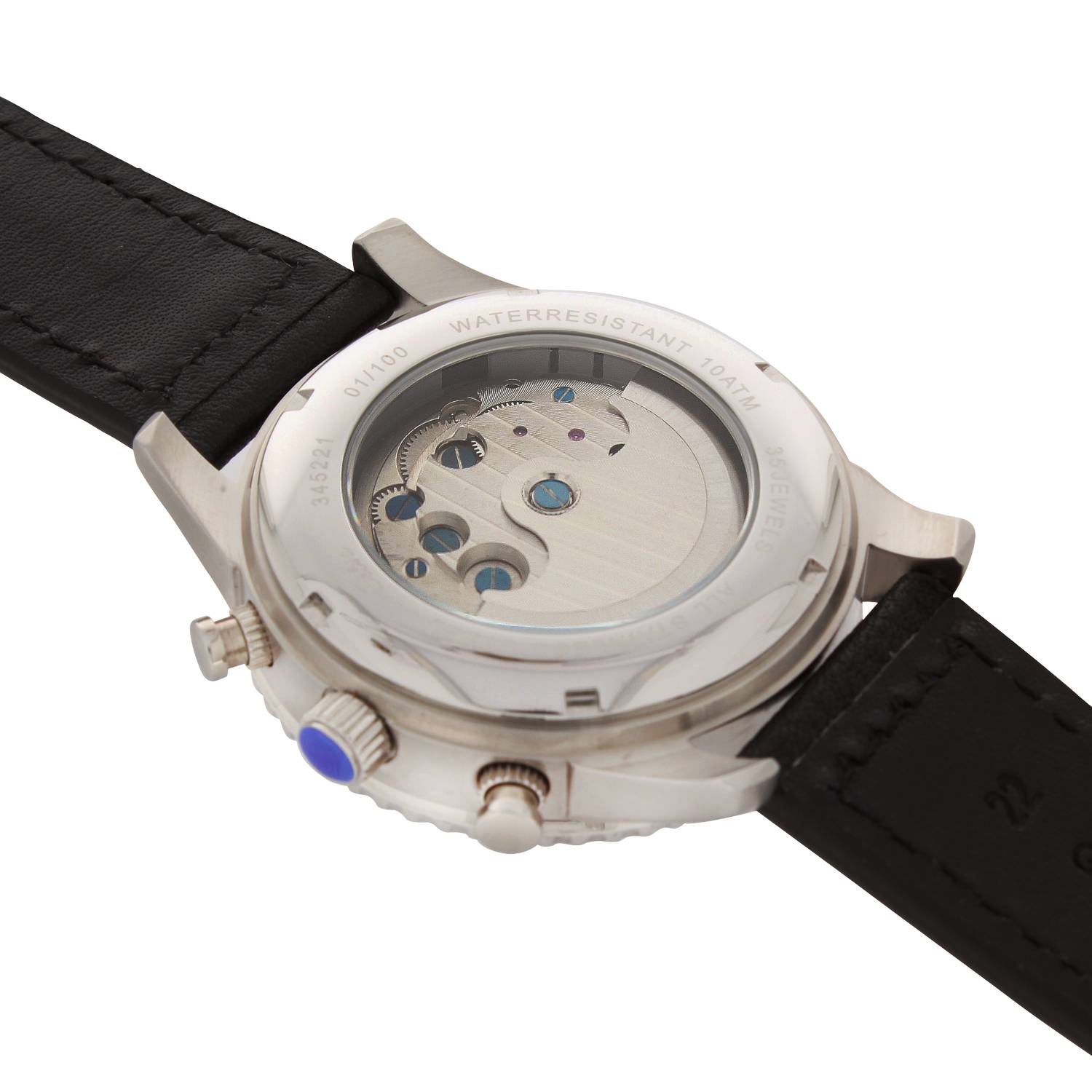 SELVA SELVA Herren-Armbanduhr »Vito« - Big Date - blau