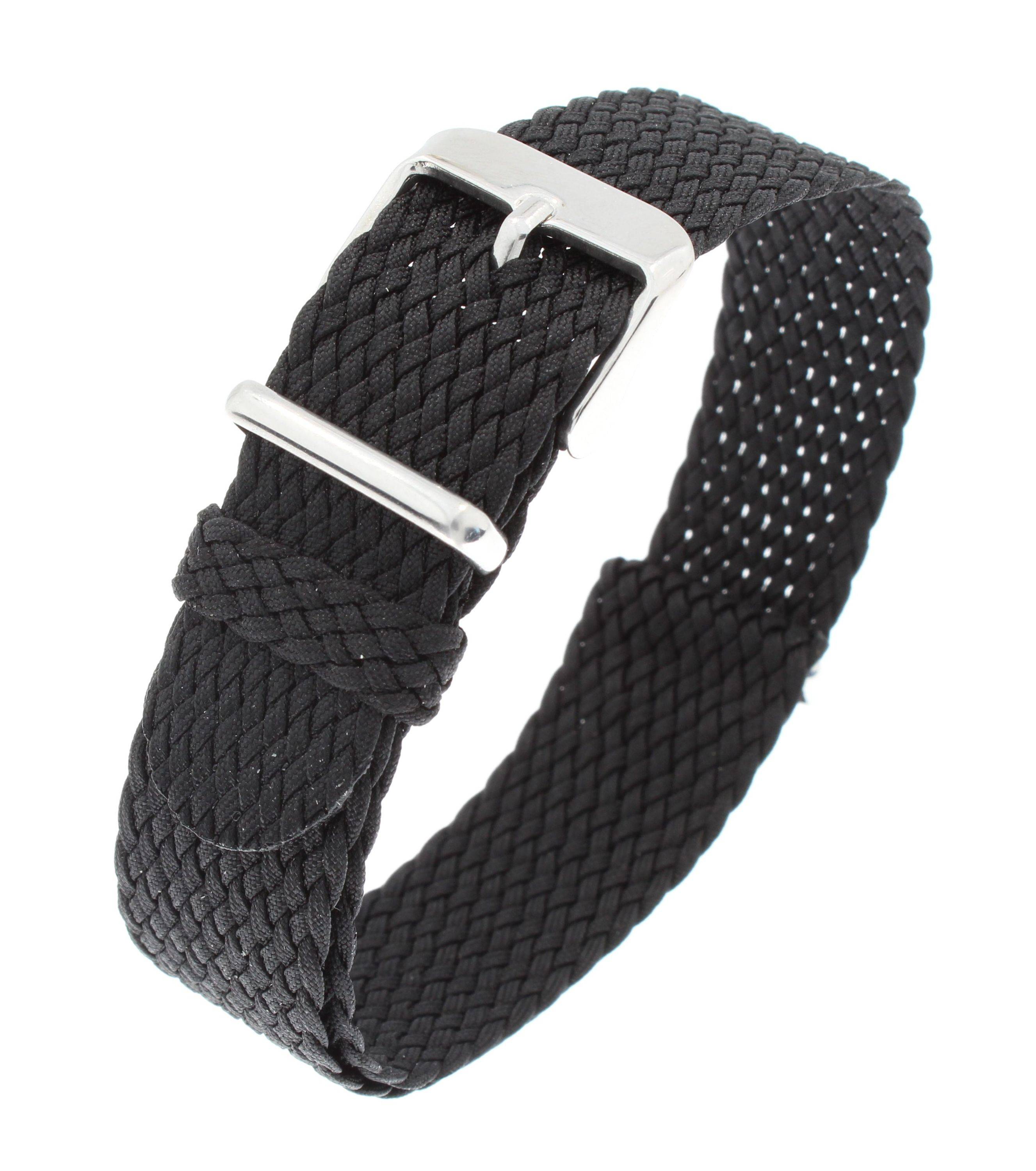 SELVA Nato Perlonband schwarz 18mm