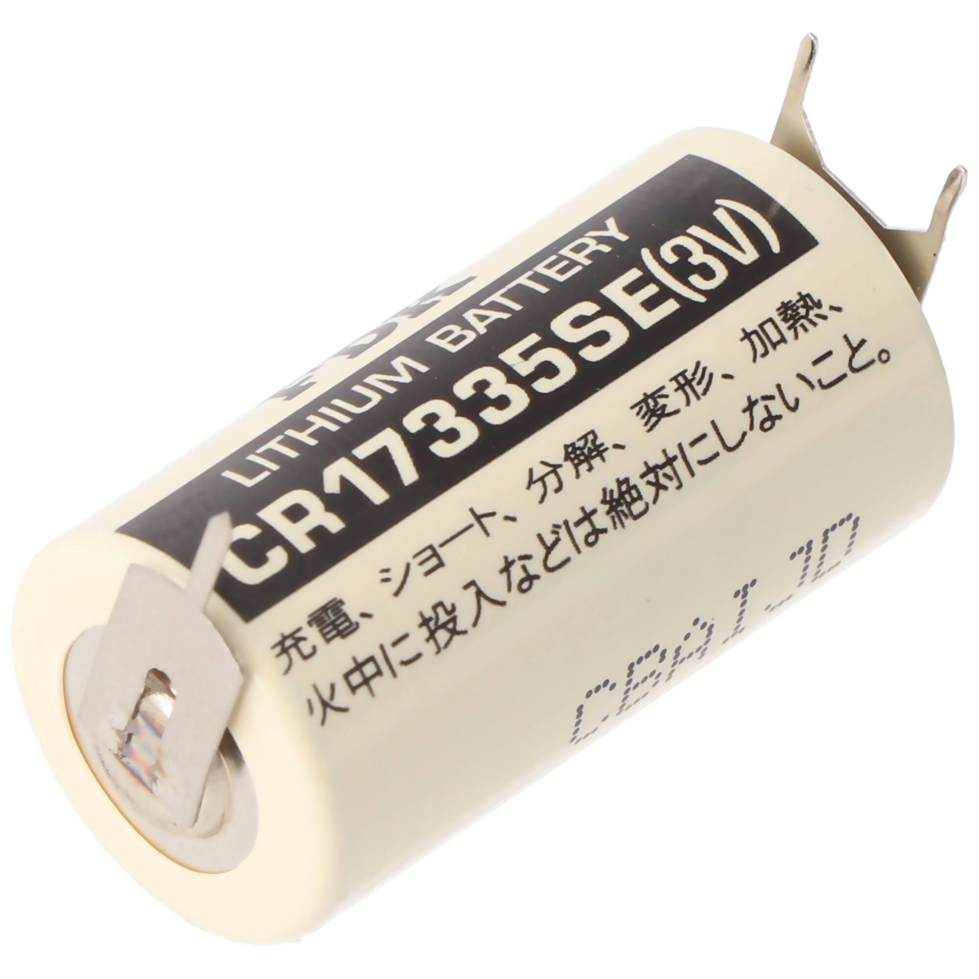 Zylindrische Lithiumbatterie mit der Bezeichnung „CR17335SE(3V)