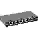 InLine® Patchfeld Cat.6A 0,5HE 8-fach, Tisch/Wand-Montage, schwarz, RAL9005 Netzwerk Infrastruktur
