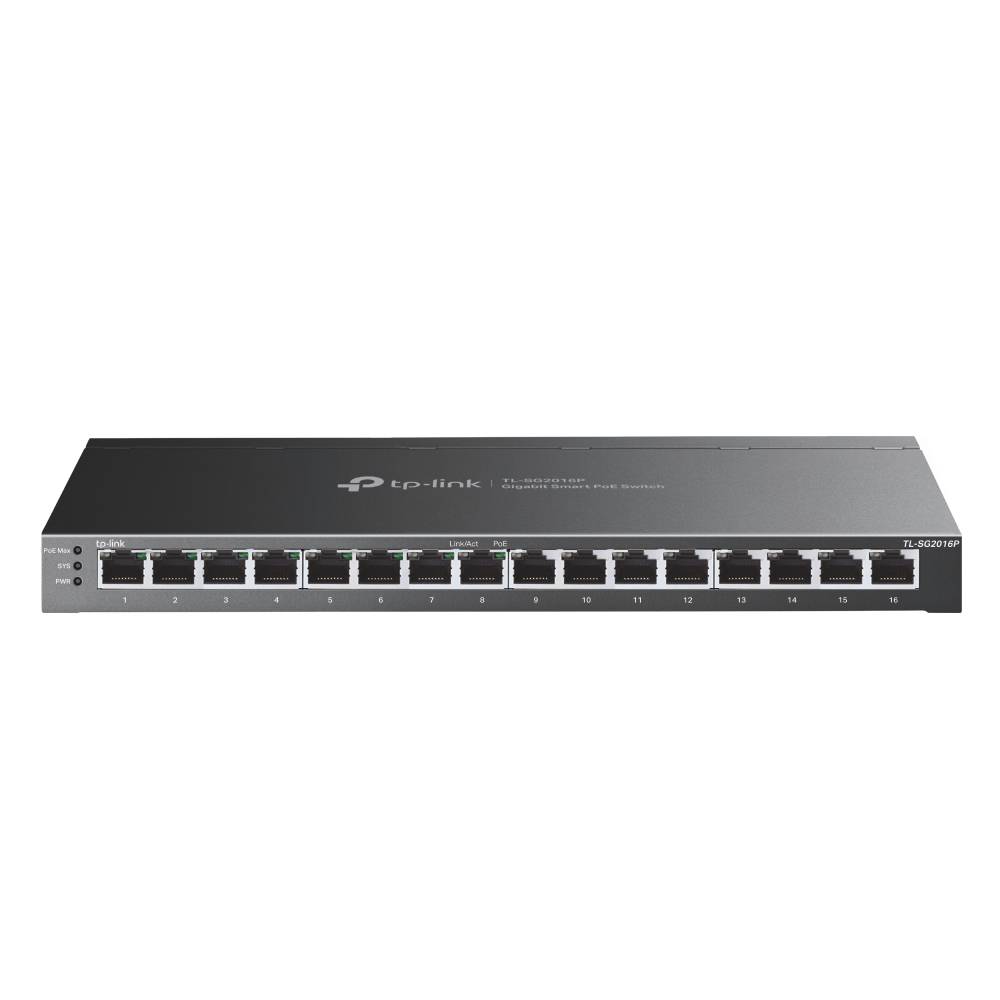 TP-LINK JetStream TL-SG2016P V1 - Switch - L2+ - managed - 16 x 10/100/1000 - an
