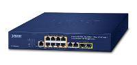 Planet 8-Port GE GS-4210-8P2C 802.3at POE+ - Switch - 1 Gbps - IPv6 - Power over