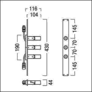 Zumtobel Group LED-Rohrleuchte SUSY CL 3P #42928647