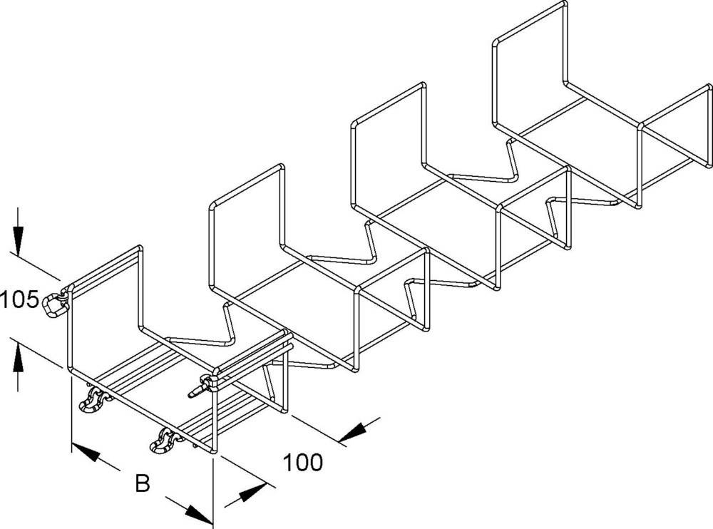 Niedax Bogen 90Gr. für MTC MTCE 105.200 F
