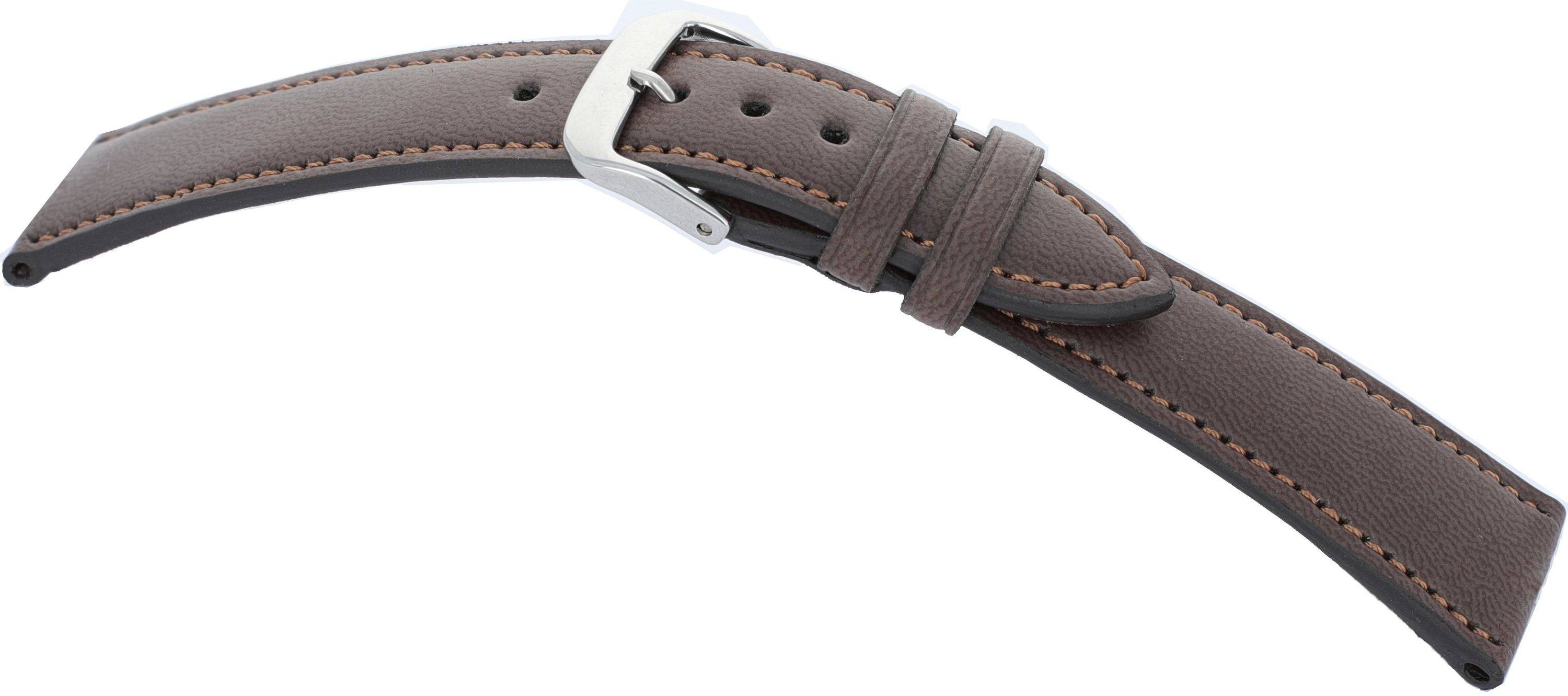 Happel Lederband Lazise 16mm mokka vegan