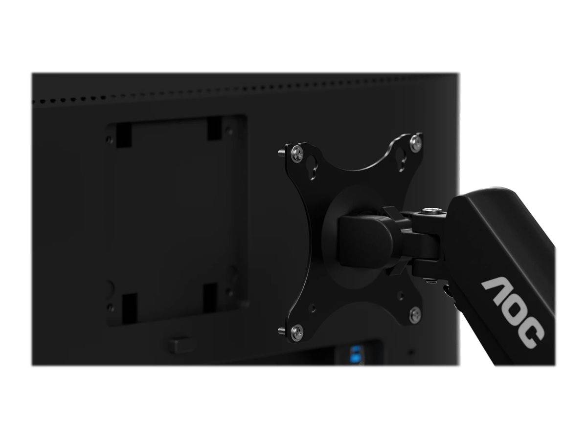 AOC AD110D0 - Befestigungskit - einstellbarer Arm - für 2 LCD-Displays - Aluminiumlegierung - Schwarz - Bildschirmgröße: