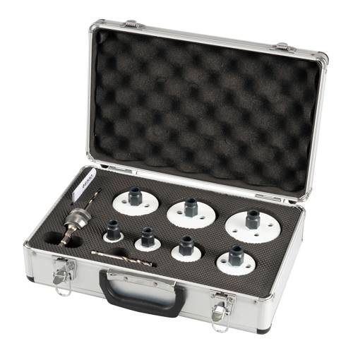 MAKITA E-12295 - Lochsägenset universal (EZYCHANGE | 9-teilig | incl. Adapter, Zentrierbohrer & Koffer)