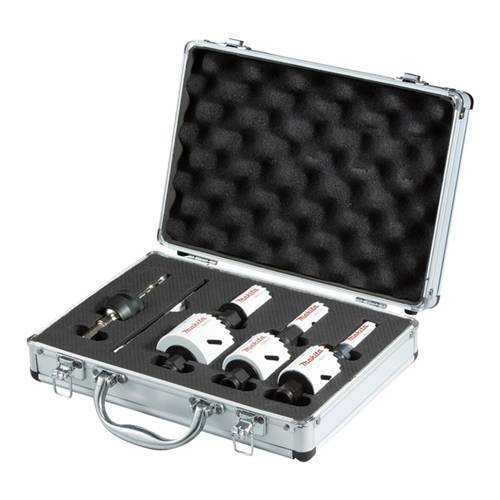 MAKITA E-12304 - Lochsägenset Installateur 1 (EZYCHANGE | 7-teilig | incl. Adapter, Zentrierbohrer & Koffer)