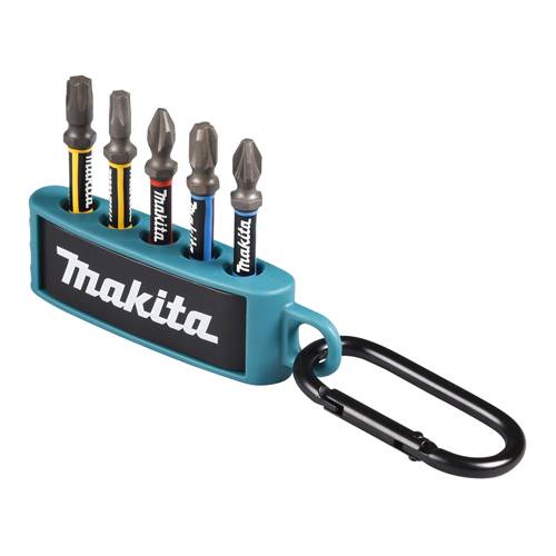 MAKITA E-13568 - Torsion Bit-Set Impact Premier (5-teilig | incl. Karabinerhaken)