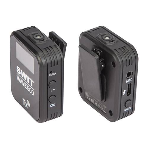 SWIT ELECTRONICS WAVE500 - Dual Channel Wireless Mikrofon mit Receiver & Transmitter (Zweikanalige Aufzeichnung |