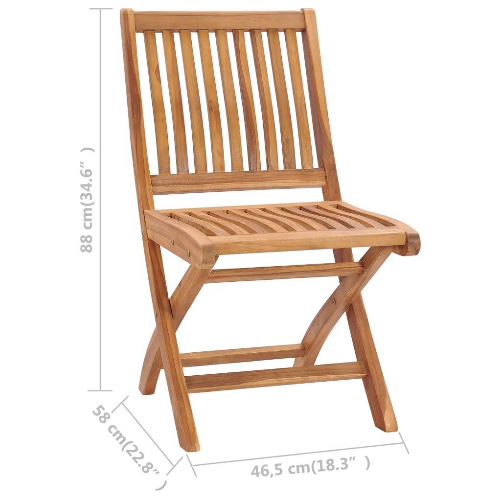 vidaXL Gartenstühle 2 Stk. mit Hellgrünen Kissen Massivholz Teak