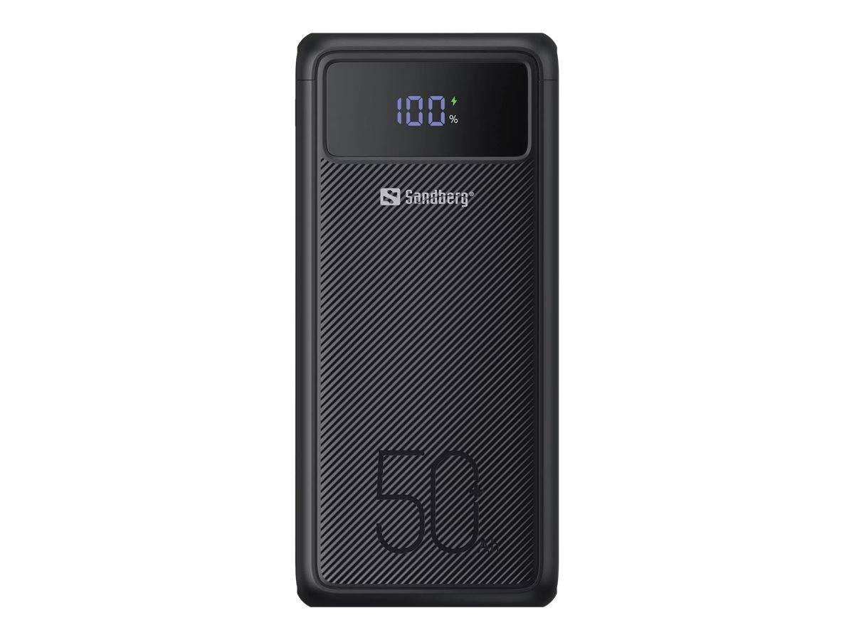 Sandberg Active - Powerbank - 50000 mAh - 185 Wh - 5 A - 3 Ausgabeanschlussstellen (USB)