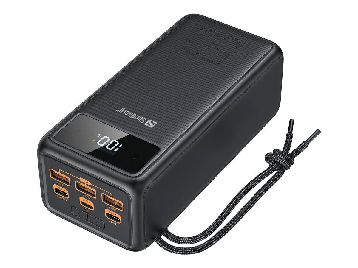 Sandberg Active - Powerbank - 50000 mAh - 185 Wh - 5 A - 3 Ausgabeanschlussstellen (USB)