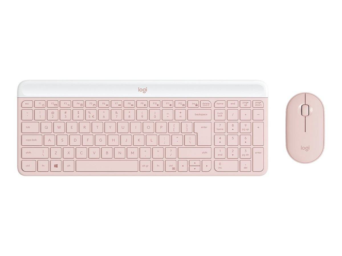 LOGITECH MK470 Slim Combo - ROSE - (DE) - CENTRAL-419