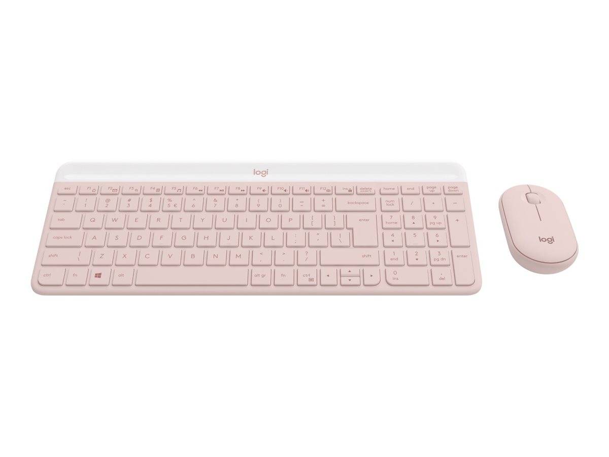 LOGITECH MK470 Slim Combo - ROSE - (DE) - CENTRAL-419
