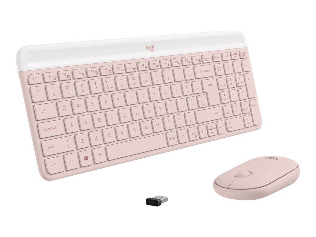 LOGITECH MK470 Slim Combo - ROSE - (DE) - CENTRAL-419