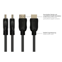 HDMI 2.0b Kabel, Stecker (Typ A) an Mirco Stecker (Typ D), 4K / UHD @60Hz, 18 Gbit/s, schwarz, 1,5m HDMI 2.0b Kabel, Stecker (Typ A) an Mirco Stecker (Typ D), 4K / UHD @60Hz, 18 Gbit/s, schwarz, 1,5m