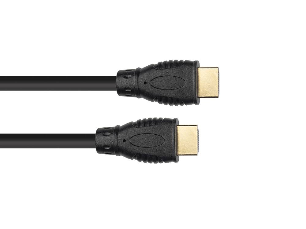 Anschlusskabel HDMI 2.0b, 4K / UHD @60Hz, 18 Gbit/s, vergoldete Kontakte, schwarz, 1,5m