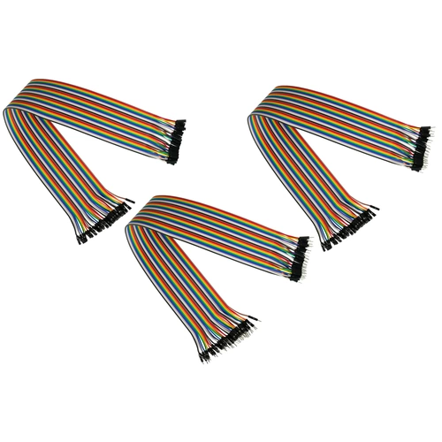 kabelmeister® Jumper Wire 40-Pin trennbare Adern für Arduino, Raspberry Pi etc., 3er-Set (BU-BU/ST-BU/ST-ST), 40cm kabelmeister® Jumper Wire 40-Pin trennbare Adern für Arduino, Raspberry Pi etc., 3er-Set (BU-BU/ST-BU/ST-ST), 40cm