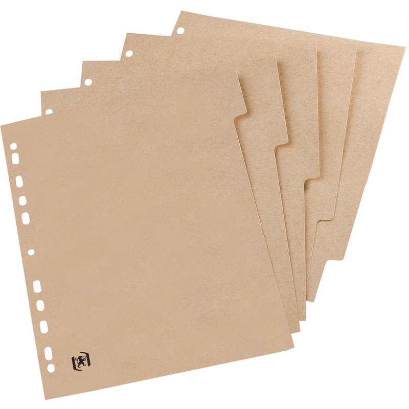 Oxford Karton-Register TOUAREG, blanko, DIN A4, 5-teilig