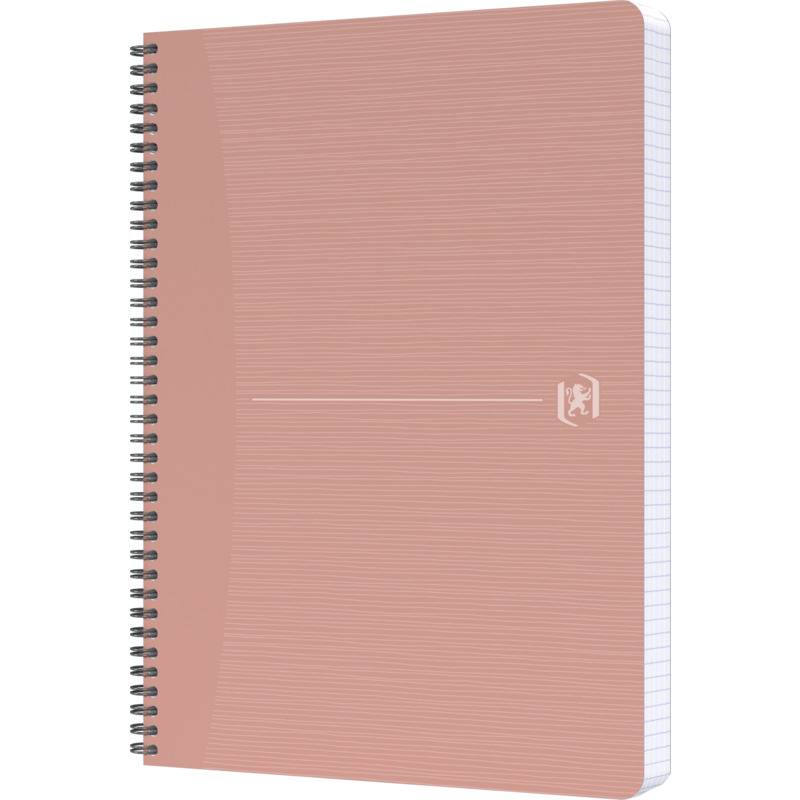 Oxford Office Spiralbuch My Rec'Up, A4, kariert, rosa