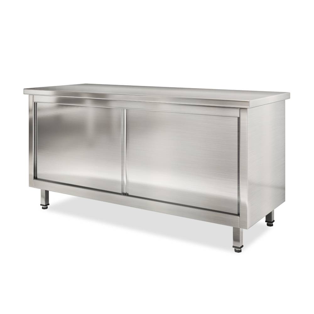 ETERNASOLID Schranktisch mit Schiebetüren, 160 x 80 x 90 cm (BxTxH)