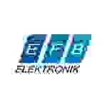 EFB Elektronik EFB-Elektronik Patch-Kabel RJ-45 M bis M 7.5 m SFTP CAT 7 Kabel / 6a Anschlüsse halogenfrei geformt Schwarz
