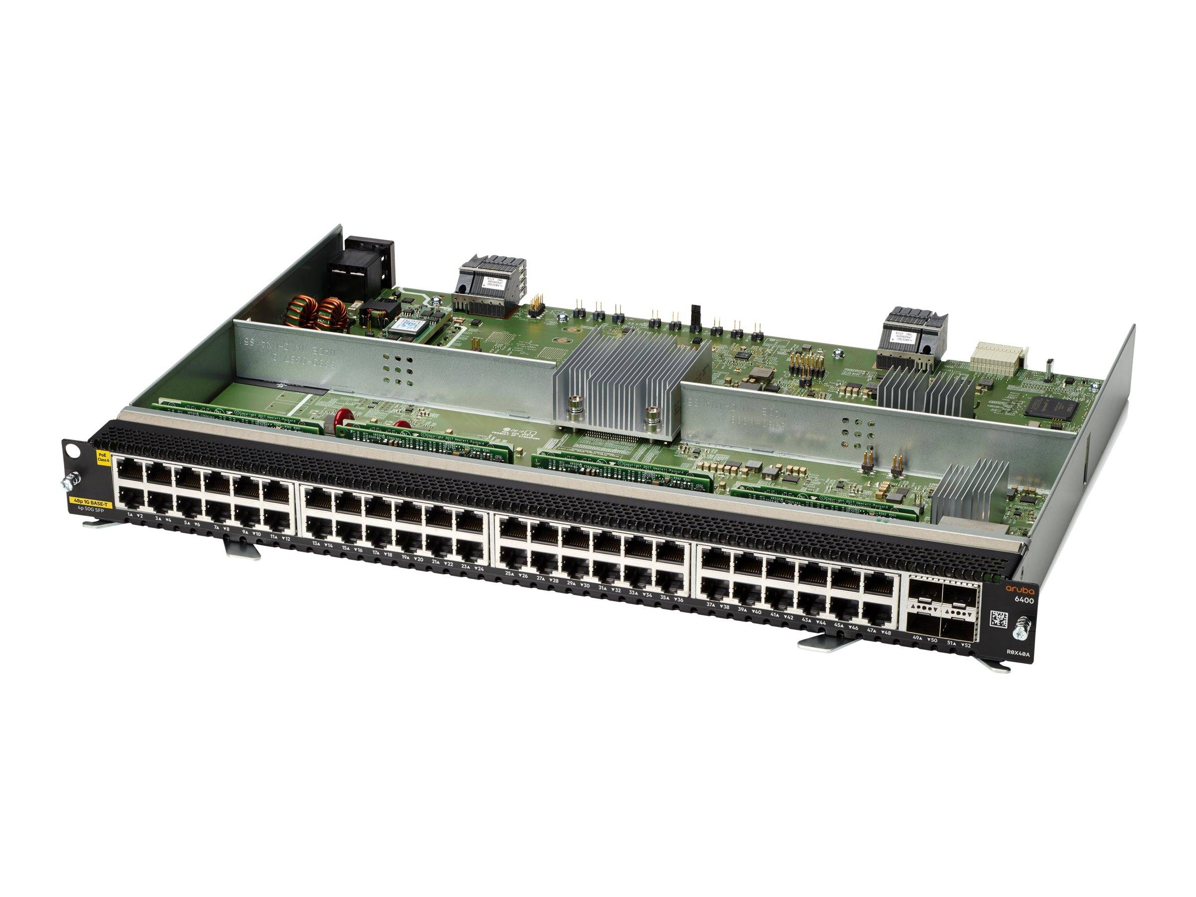 HPE Aruba 6400 - Erweiterungsmodul - Gigabit Ethernet (PoE) - x 48 + Gigabit Eth