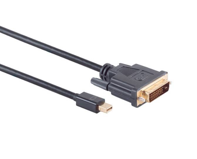 PNY Zubehoer Kabelpeitsche mDP>DVI-D Single-L. QSP-miniDP/DVIV3 - Adapter - Digi