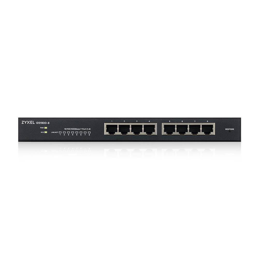 ZyXEL GS1900-8 - Switch - Smart - 8 x 10/100/1000