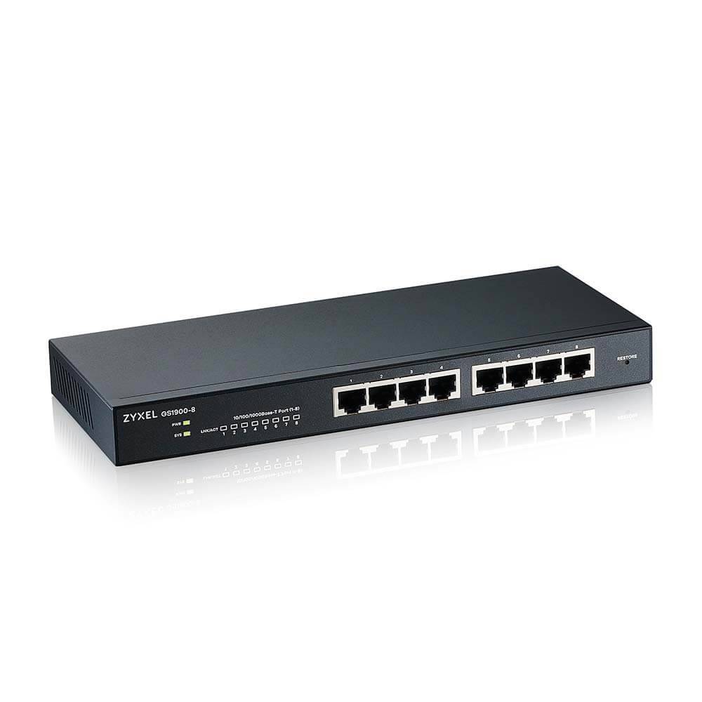 ZyXEL GS1900-8 - Switch - Smart - 8 x 10/100/1000