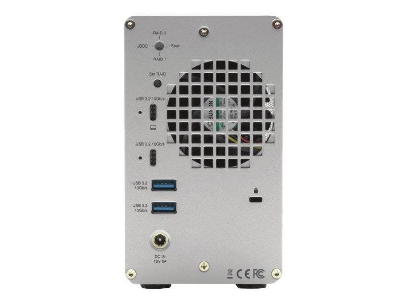 OWC Mercury Elite Pro Dual with 3-Port Hub - Festplatten-Array - 2 Schächte (SAT