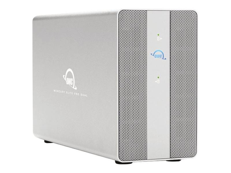 OWC Mercury Elite Pro Dual with 3-Port Hub - Festplatten-Array - 2 Schächte (SAT