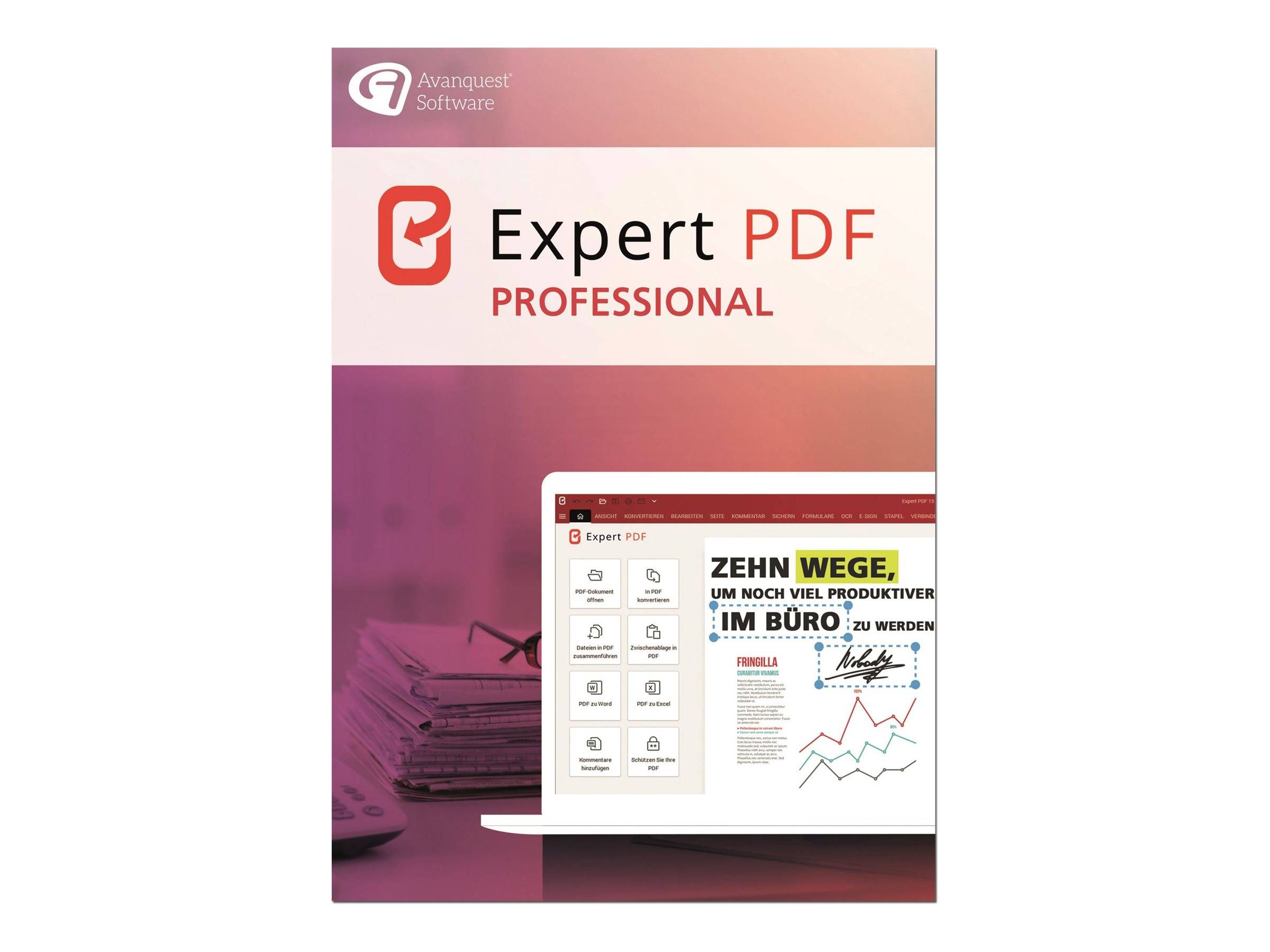 AVANQUEST - eXPert PDF Professional - (v. 15) - Lizenz - 1 Benutzer