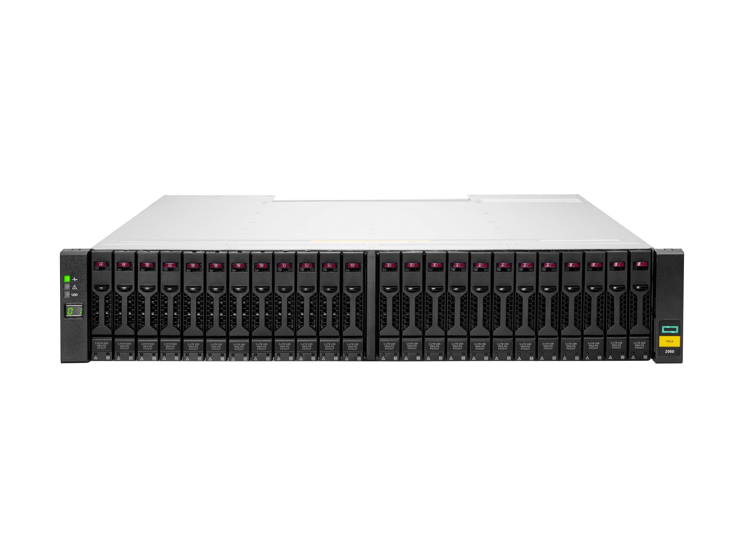 HPE Modular Smart Array 2060 10GbE iSCSI SFF Storage - 6th Generation - Festplatten-Array - 0 TB - 24 Schächte (SAS-3)