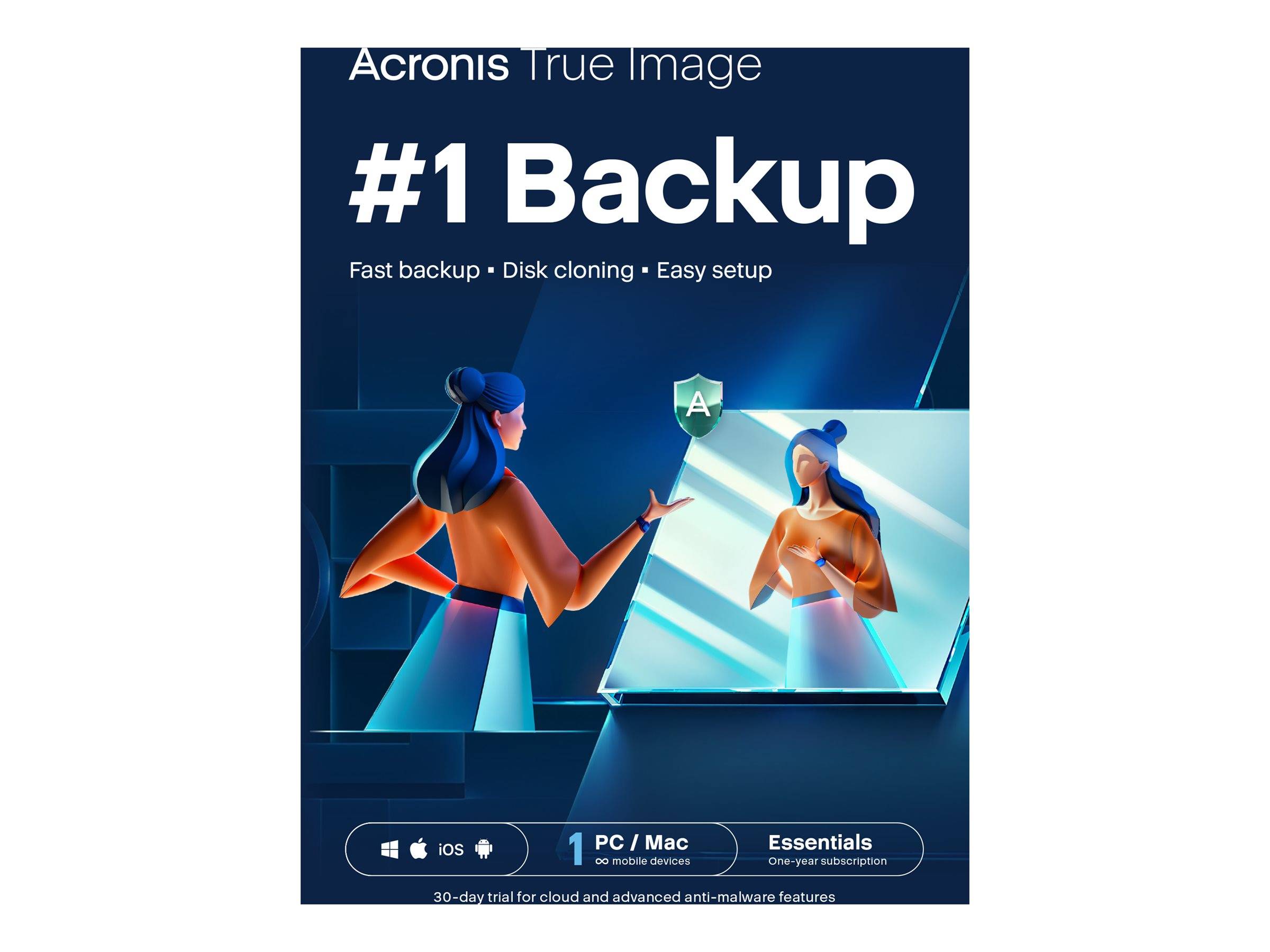 Acronis True Image Essential - Abonnement-Lizenz (1 Jahr)