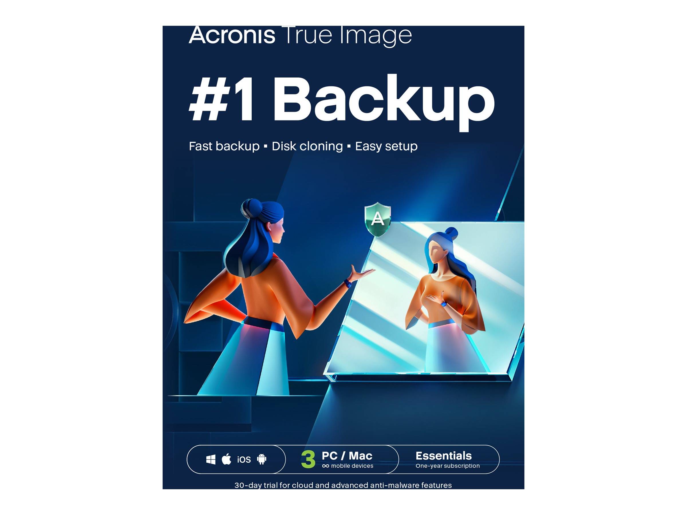 Acronis True Image Essential - Abonnement-Lizenz (1 Jahr)