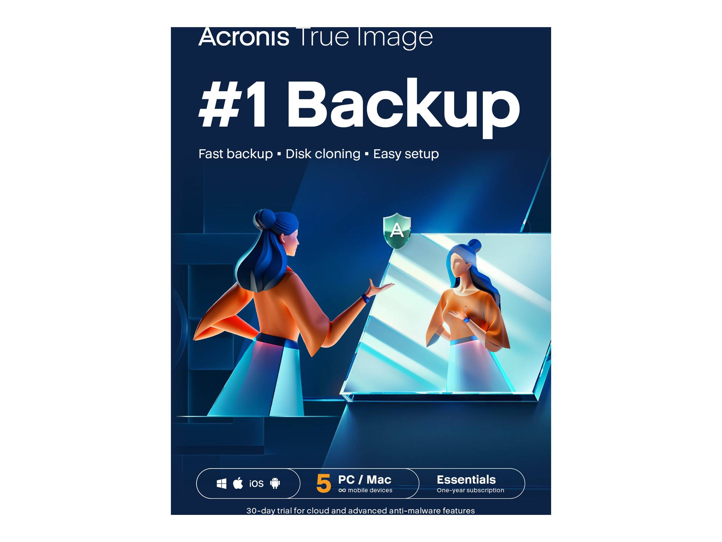 Acronis True Image Essential - Abonnement-Lizenz (1 Jahr)
