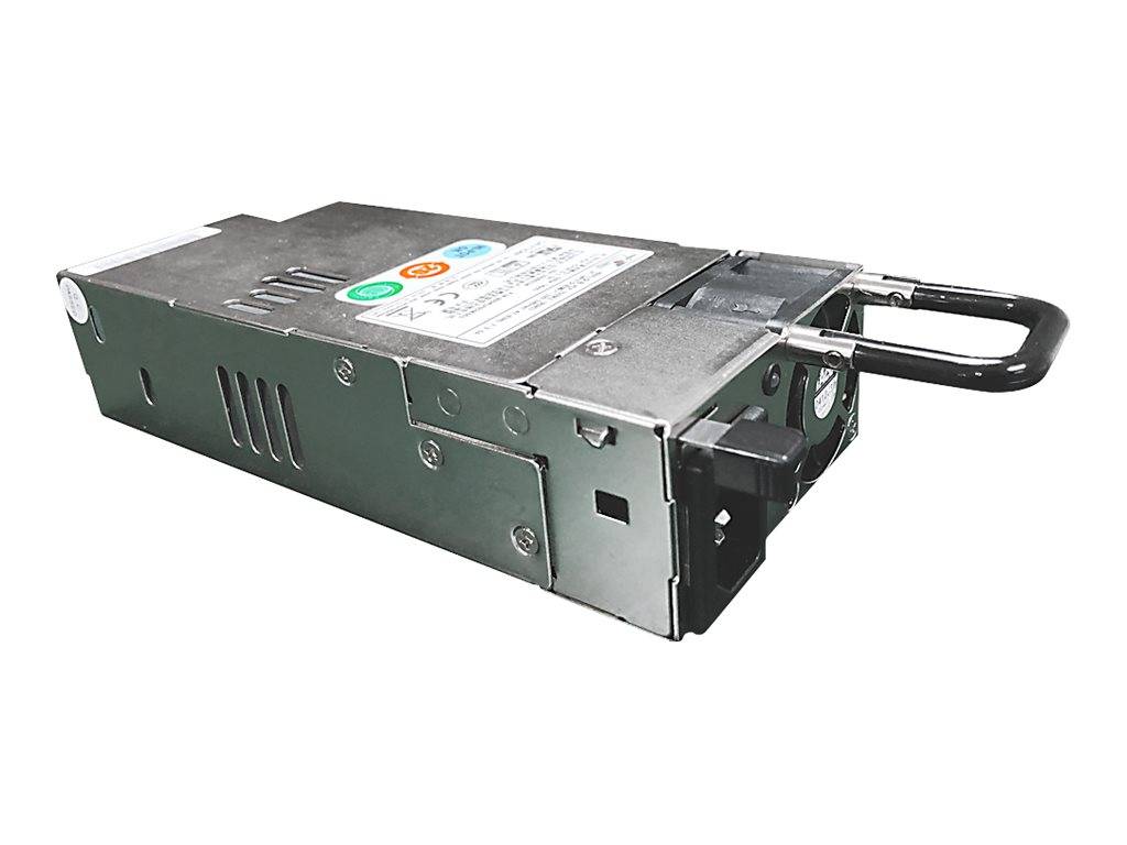 Metall-Server-Hotswap-Netzteilmodul mit Griffleiste, isoliert auf weißem Hintergrund dargestellt.
