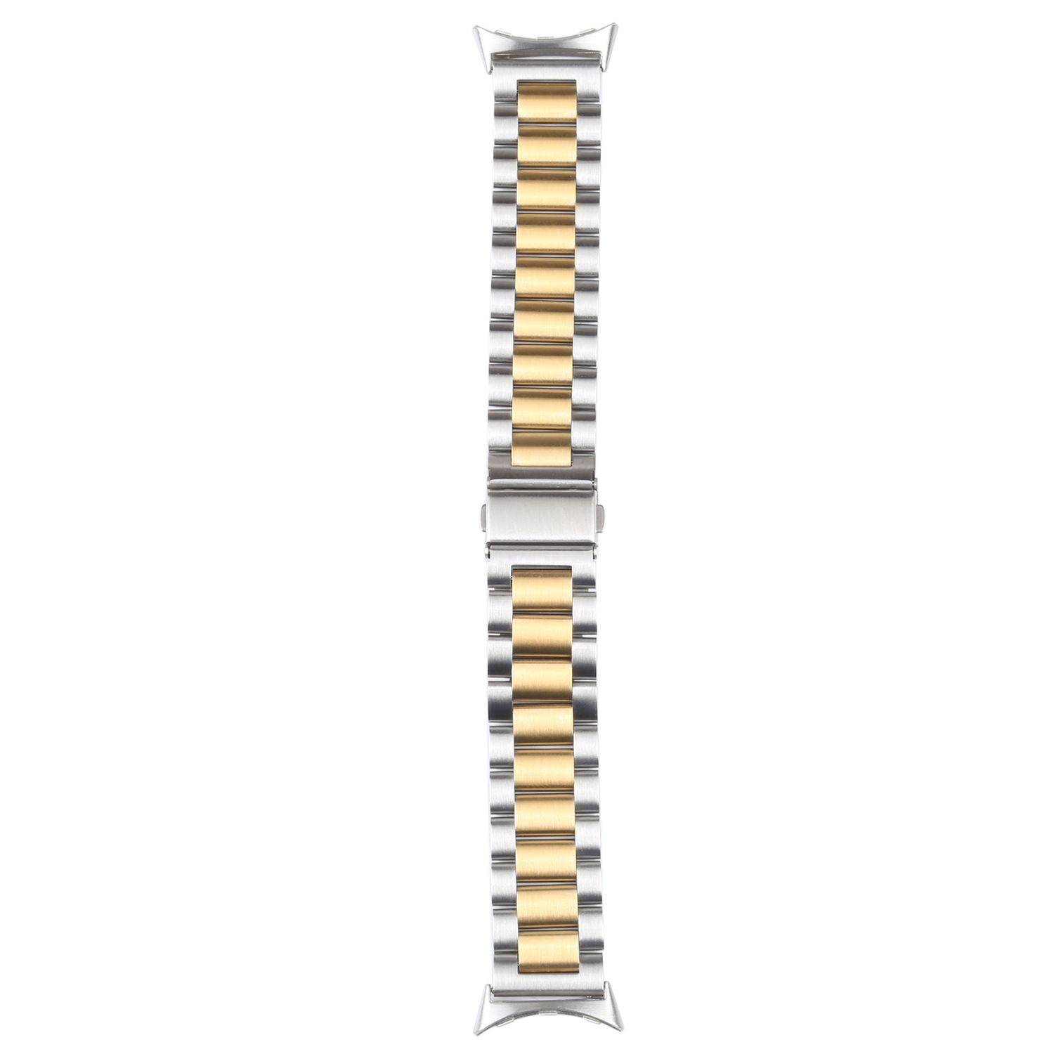 Für Google Pixel Watch 3 41mm / 2 / 1 Stahl Metall Band Gold / Silber