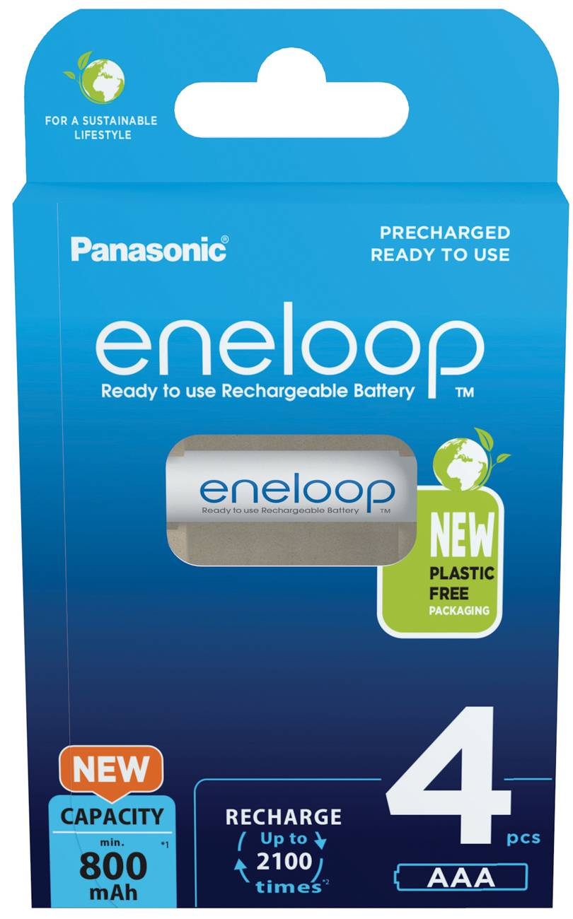 PANASONIC ENELOOP AAA- 4ER BLISTER (BK-4MCDE/4BE)