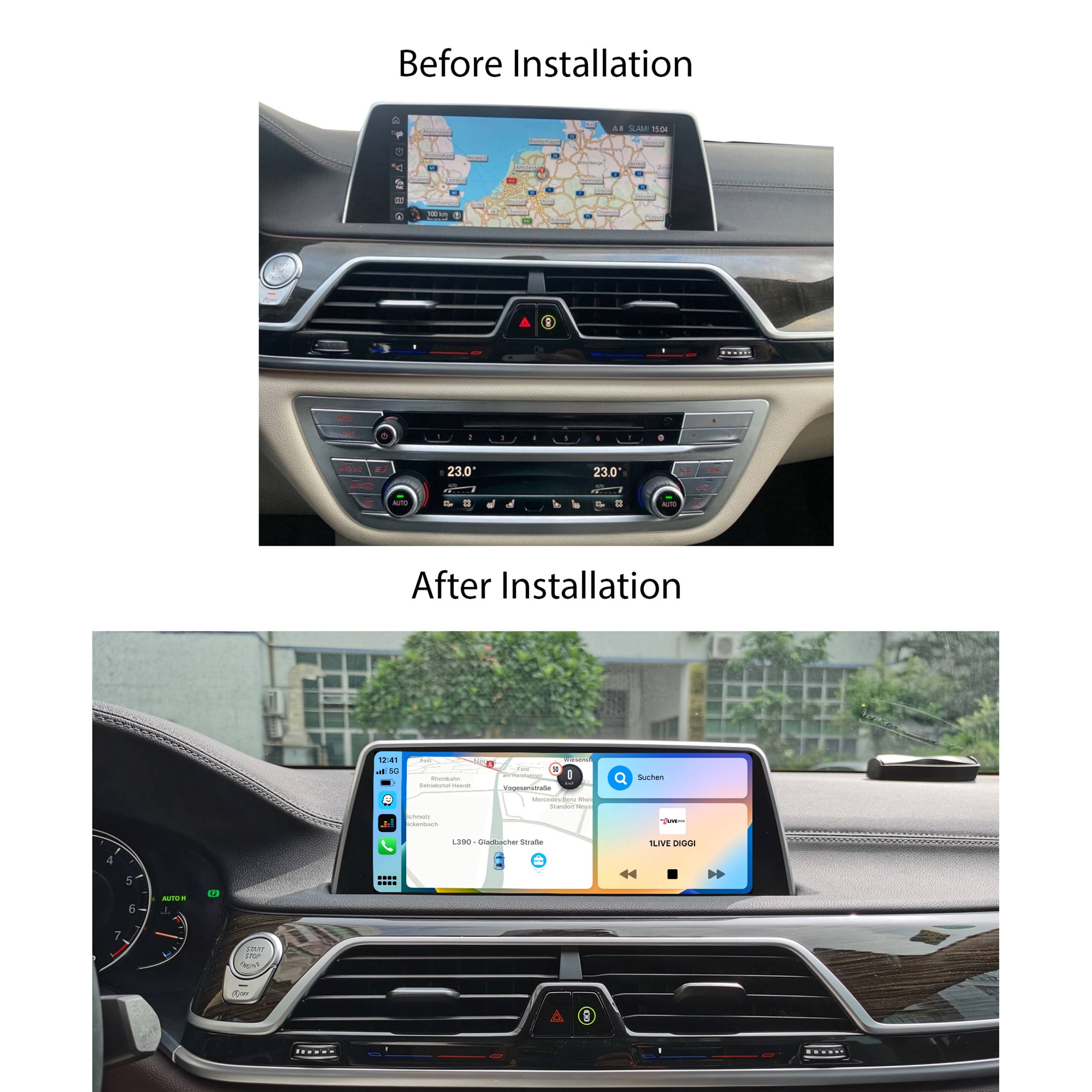 Für BMW 7er G11 G12 10.25" Touchscreen GPS Navigation CarPlay AndroidAuto