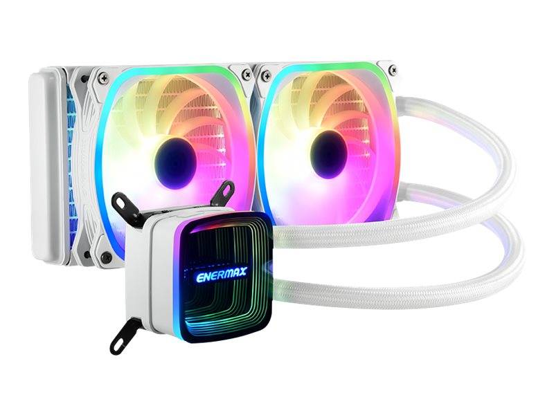 Enermax Aquafusion ADV series ELC-AQFA240-SQA-W - Prozessor-Flüssigkeitskühlsystem - 240 mm cpu-Flüssigkeitskühler - (fü
