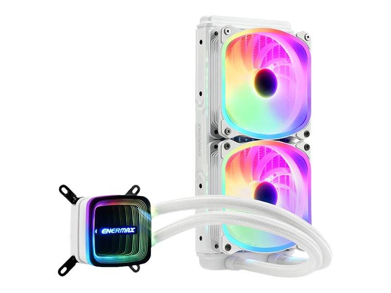 Enermax Aquafusion ADV series ELC-AQFA240-SQA-W - Prozessor-Flüssigkeitskühlsystem - 240 mm cpu-Flüssigkeitskühler - (fü